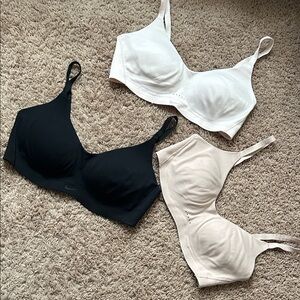 Nike Women’s Intimates Set - Black, White, and Cream Bras